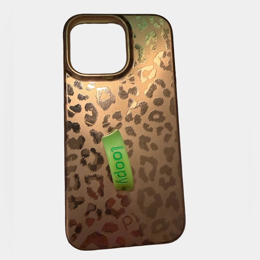 iPhone 12 Pro Max Loopy Case Gold Leopard